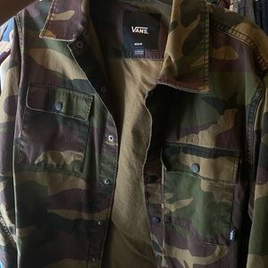 Vans button up camo jacket